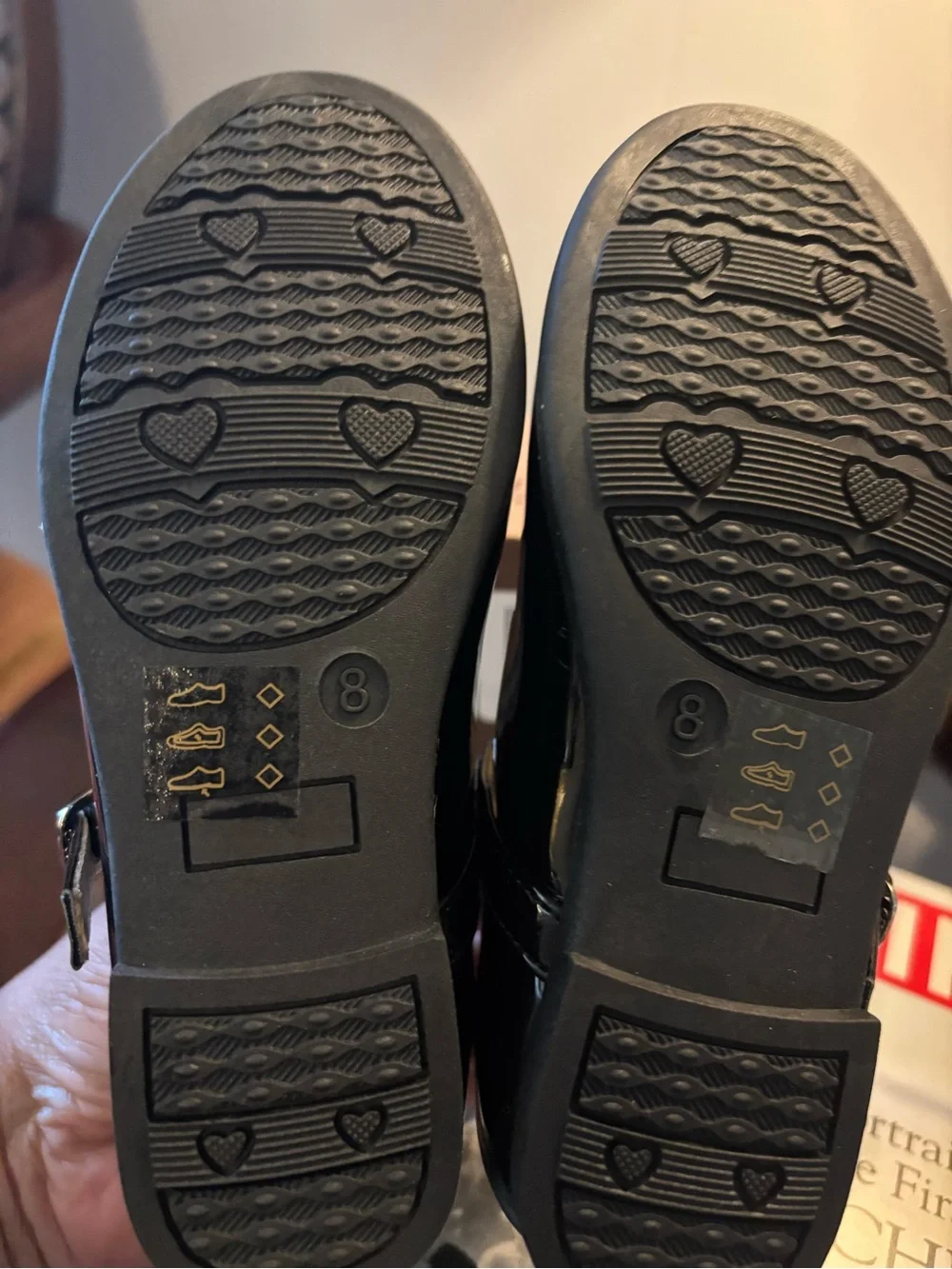 Girls Black Patent Mary Jane Shoes NIB